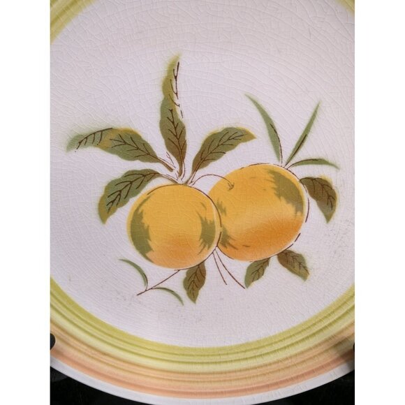 Harmony House Iron Stone 4264 Tangerine 7 5/8" Salad Plate Vintage Set of 4 - Picture 3 of 10